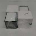 Phosphor 6 PCS Glass Hurricane Candle Holder, Black Glass Candle Holder for Wedding Party Christmas Or Home Decor