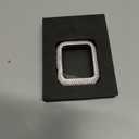 Gorgeous Bling Zircon Crystal Diamond Case Bezel Cover Compatible Apple Watch Series 9 8 7 6 5 4 3 2 1 SE (Silver, 45mm)