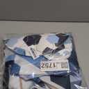 LQCOOL 4Pcs Blue Bathroom Set Geometric Shower Curtain Set Modern Art Shower Curtain for Bathroom with 12 Hooks, Bathroom Carpet Bath Mat and Toilet Rugs