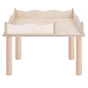 Niteangel Hamster Play Wooden Platform & Multi-Chamber Series Maze Fence for Dwarf Syrian Hamsters Gerbils Mice Degus or Other Small Pets (for 2 Chamber Hideout-Large)