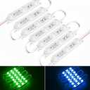 50Pack Blue LED Module Replacement Lights for Inflatables, IP68 Waterproof 12V Low Voltage LED String for Themed Christmas/Halloween Blow Up Decorations & Commercial Signage DIY