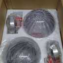 Brushed Nickel Pendant Lights Kitchen Island, Globe Pendant Light Fixtures with 8 Inch Clear Glass Shade, Modern Hanging Light Fixtures for Kitchen, Bedroom (2 Pack - Clear Glass Pendant Light)