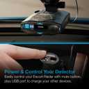 Escort Cobra Official SmartCord USB, Half Straight Half Coiled Cord with USB Charging Port, Works with All Current Generation Escort and Cobra Windshield Mounted Detectors, Apple and Android Devices
