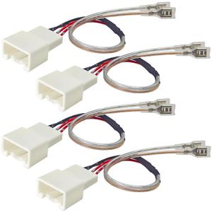 2 x 72-5602 Wiring Harness (Pack of 4) - Car Door Speaker Wire Harness Connector for 2011-2025 Ford F150 Explorer Escape Mazda 2 3 6 CX-3 CX-5 - Aftermarket Speaker Wire Adapter