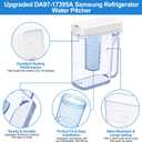 Upgraded DA97-17395A Water Pitcher Reservoir Compatible with Samsung Water Pitcher for Fridge Door Replacement No Leak Samsung Refrigerator Parts RF23M8570SR RF23M8090SR Fridge Container Tank