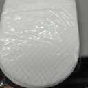 Baby Bassinet Mattress, Breathable, Hypoallergenic, Premium Foam, Non-Toxic, Oval Shaped with Removal Waterproof Cover,15" x 30" x 2'', White