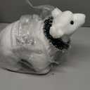 Wesiti Christmas Polar Bear Decorations White Faux Fur Polar Bear Wearing Garland Mom Stuffed Animal Centerpieces Xmas Plush for Holiday Birthday Rustic Home Winter Wonderland Party Gifts