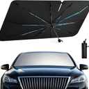 Umbrella Sunshade for Car Windshield - Windshield Sun Shade 2026 Upgraded Foldable 57"x32" - Sunshade for Car Front Window - Protect Interior & Keep Cooler Universal for Car SUV