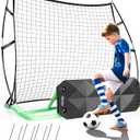 SPOYNAL 2-in-1 Soccer Rebounder Net with Dual-Sided Rebound Board