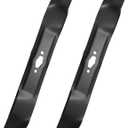 742-05177 High Lift Mower Blades Kit Compatible with 42" Deck Cub Ca-det XT1-LT42 XT2-LX42 ZT1-42 Craftsman T2200 Z5200 Lawn Mowers2 Pack