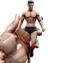 Fremego 1/12 Scale Male Action Figure,6inch Male Super-Flexible Seamless Action Figure Body Doll Collection(TM01A Normal Version)