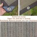 Fence Privacy Screen Balcony Sun Shade Cloth 3'3"x9'9" 80% Shade Fabric Outdoor Patio Screens Mesh Panels Apartments Railing Cover UV Protection for Backyard Garden Porch Deck