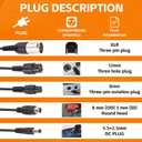 42V 2A Electric Scooter Charger for 36V Lithium Battery, 5-in-1 Plug Ebike Charger for Gotrax, Jetson, Razor, Swagtron, Bird, Segway,UL Certified
