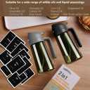SWEET VIEW 2PCS Olive Oil Dispenser and Oil Sprayer 16oz/470ml Glass Light-Proof Oil Pourer for Kitchen Air Fryer, Cooking, Salad, and BBQ, with Stickers