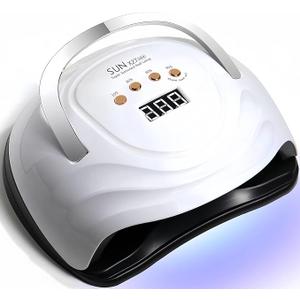 UV LED Nail Lamp with 81 Beads, 380W Nail Curing Lamps for Gel Polish with Automatic Sensor/4 Timer Setting, Led Nail Dryer, Professional Nail Art Drying Tools for Fingernail and Toenail