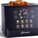 Inspirex Two Slice Touchscreen Lever Toaster, Black