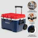 Igloo Trailmate 52Qt Wheeled Cooler, Insulated Hard Shell Ice Chest, Americana