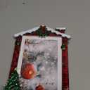 Unicadecor Casa 2025 Christmas Metal Picture Frame | 4x6 / 5x7 Holiday Premium Frame with Snowflake & Festive Designs | Elegant Home Dcor & Christmas Gift Choice (Deer-Red)