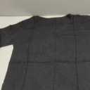 Women’s Off Shoulder Knit Sweaters Oversized V Neck Long Sleeve Loose Lightweight Pullover Tops, M, Black