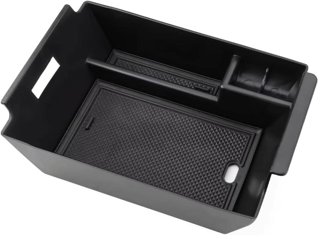 Fit for Mercedes Benz GLE W167 2020-2024, Center Console Organizer, Non-Slip Center Console Organizer Tray, Middle Console Organizer, ABS (Black)