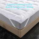 Extra Thick Mattress Topper Full Bed Size.Breathable Cooling Mattress Pad Cover.100% Cotton Pillow Top Quilted Mattress Protect Bed Mattress Topper.1400GSM Soft Down Alternative Fill (54 * 75'')