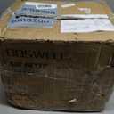 BOSWELL Glass Air Fryer, 7.5QT with Transparent Fry Bowl, Circulating Heating, Temperature Control, Air Fryer Roast, Dishwasher Safe (Black)