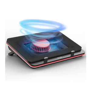 GT500 Powerful Turbo-Fan (5000 RPM) Laptop Cooling Pad with Infinitely Variable Speed, Seal Foam for Rapid Cooling Gaming Laptop,13-17.3inch Laptop Cooler with 3-Port USB Hub