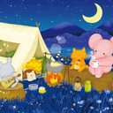 Pintoo Jigsaw Puzzles 600 Piece for Adults - Mandie - Camping Day Beautiful Plastic Puzzle for Home Decor Zero Dust Easy Storage [H2523]