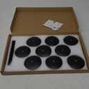 smtyle DIY 9 Mantle Candelabra Flameless or Wax Candle Holders for Fireplace with Black Iron Decoration on Desk/Floor