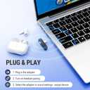 Middle Rabbit D1 Bluetooth 5.4 Audio Adapter for PS5 Compatible with AirPods Pro 2 Wireless Transmitter with aptX Adaptive & HD, Low Latency, Qualcomm Chip, Dongle for Earbuds, Headphones, Speaker