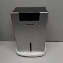 Dehumidifier, 98OZ Dehumidifiers for Home, Humidity Display Dehumidifier for Basement, Auto Shut Off, Silver