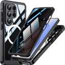 Privacy Case for Samsung Galaxy S26 Ultra,Compatible MagSafe,Galaxy S26 Ultra Magnetic Cover Built-in Privacy Screen Protector and Camera Protector,Full Body Case for Samsung S26 Ultra,Black