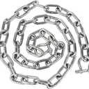 Boat Anchor Chain, 316 Stainless Steel Marine Grade Anchor Lead Chain with Dual 5/16 Lock Ring Shackles for Boats, Works with Different Anchors