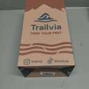 Trailvia Comfortable Footbed Sandals for Men & Women  Adjustable Buckle & Arch Support, Waterproof Summer Slides for Outdoor, Beach & Everyday Adventures (Navy)