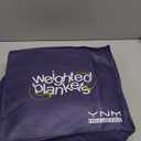 YnM Oeko-Tex Certified Premium 60 x 80 Inch 20 Pound Cotton Calming Heavy Weighted Blanket with Glass Beads for Queen and King Beds, Light Grey