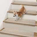 NEKL Bullnose Carpet Stair Treads for Wooden Steps Indoor 10" x 40"