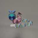 3 Pack Easter Egg Bunny Baby Teether for Easter Basket Stuffers, Rabbit Egg Rattle Toy Teething for Easter Basket Essentials Infant Boys & Girls First Gifts with 2 Packs Easter Egg Pacifier Clip, 3 Months+