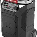 Monster Rockin’ Roller 360 Indoor/Outdoor Portable Bluetooth Speaker | Up to 240W of 360 Degree Sound & Up to 100 Hours of Playtime | Includes Microphone