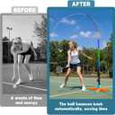 Badminton Ball Swing Trainer Adjustable Height with Heavy Base