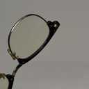 Blue Light Blocking Glasses Vintage Half Frame UV Clear Lens Anti Eyestrain Computer Gaming Glasses for Women Men (A01-matte Black Silver Frame)