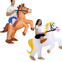 Couples Halloween Costumes for Adults Funny Inflatable Costume Inflatable Horse Costume Adult Duo Costumes His And Hers Halloween Costumes Friends Blow Up Costumes 2-Pack