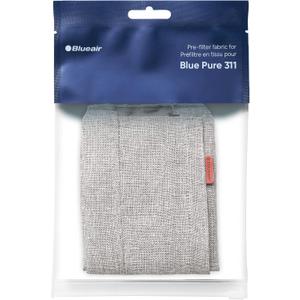 BLUEAIR Blue Pure 311 Winter Reed Pre-Filter, Washable Fabric Traps Pollen, Pet Hair & Dust, Light Gray (Non-Auto)