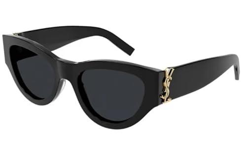 Cat Eye Sunglasses for Women, Black Frame with Gold Accent, Retro Style Novelty Eyewear