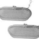 2Pcs Stainless Steel Tea Infuser Metal Strainers for Loose Tea for Home and Office Use Design for Full Flavor Extraction