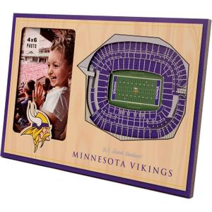 YouTheFan NFL Minnesota Vikings 3D StadiumViews Picture Frame (One Size)
