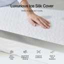 3 Inch Firm Mattress Topper King Size, Cooling Mattress Pad with Gel Memory Foam, 40D High Density Bed Topper with Removable Soft Cover, Pressure Relief & Non-Slip, CertiPUR-US Certified