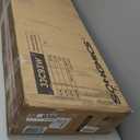 SONGMICS 6 LEDs Mirror Jewelry Cabinet, 47.2-Inch Tall Lockable Wall or Door Mounted Jewelry Armoire Organizer with Mirror, 2 Drawers, 3.9 x 14.6 x 47.2 Inches, White UJJC93W