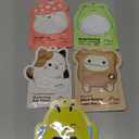 Self-Care Slumber Squad Sheet Mask Set – 5 Piece Korean Skincare Gift Set with Face & Foot Masks for Hydrating, Soothing, Brightening & Nourishing Skin