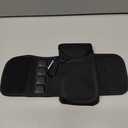 Yungyan Magnetic Gym Bag Magnetic Water Bottle Pouch Sleeve Water Bottle Holder Gym Accessories Water Bottle Sleeve with Pocket for Key Cell Phones Card Headphone Wallet Storage(Black, Classic)