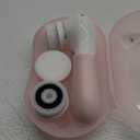 TOUCHBeauty Spin Brush Face Cleanser with 3 Brush Heads for Deep Cleansing Exfoliation and Massaging (Pink)
